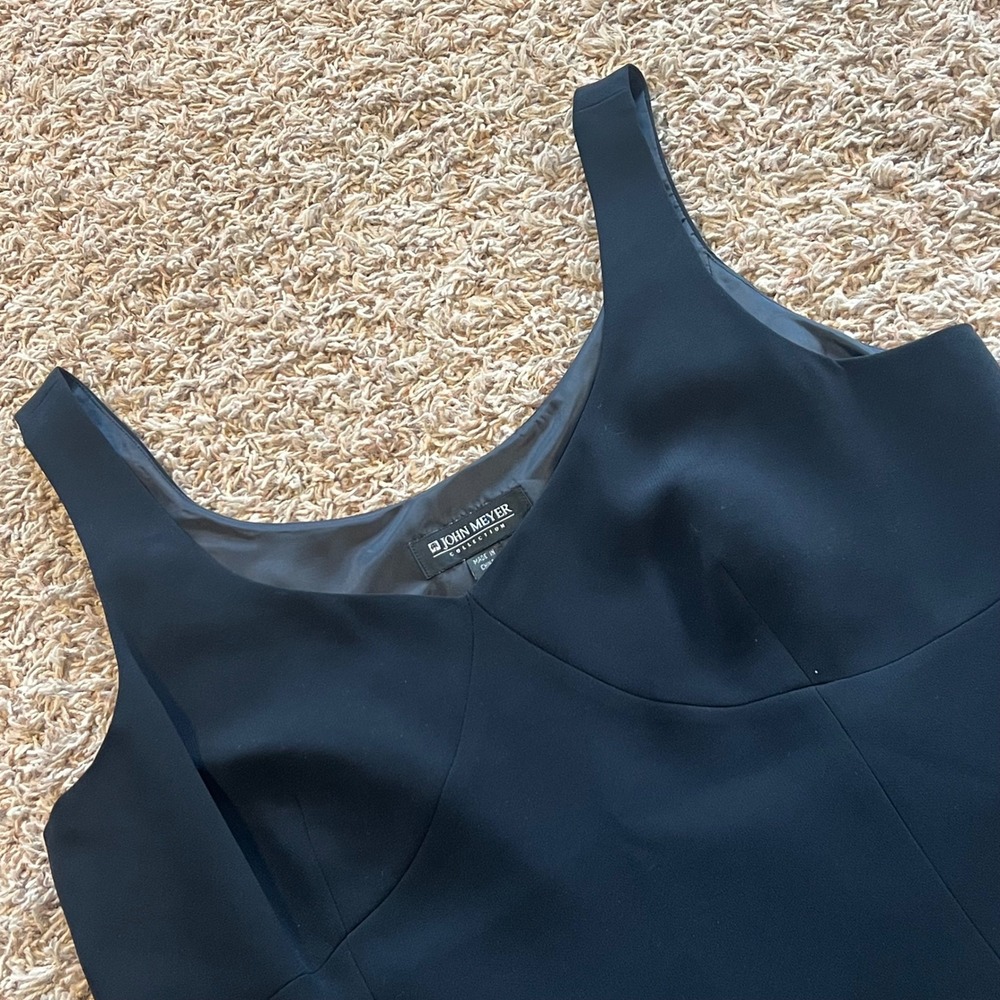 John Meyer Collection Black Sleeveless V-Neck Tank Top Shell Size 12